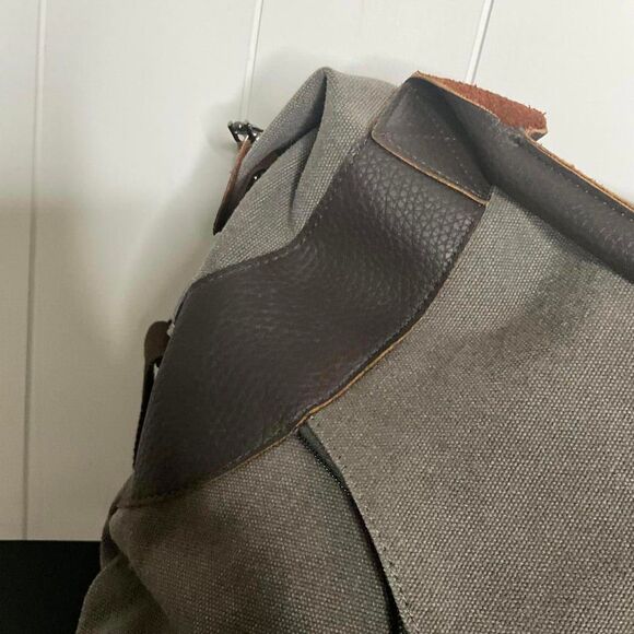 Vintage Classic Fashion Women's Gray Leather Strap Hobo Shoulder Bag Purse - Picture 4 of 16